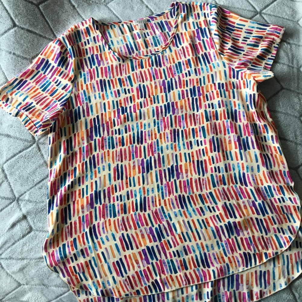 Abstract Watercolor Top